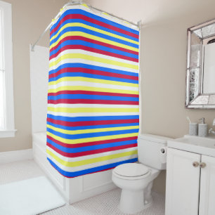 Yellow, Red, White and Blue Stripes