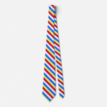 Yellow, Red, White and  Blue Stripes