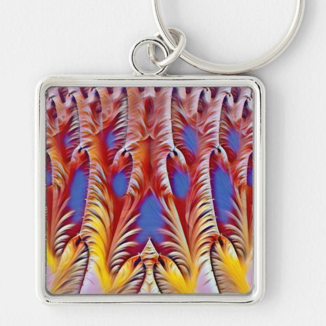 ~ Yellow Red White Blue Pink ~ Keychain (Front)