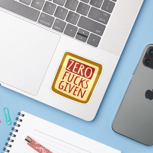 Yellow Red Zero F*s Given
