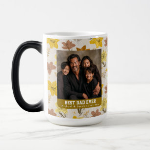 Yellow Retro Amaryllis Print Daddy Day Magic Mug