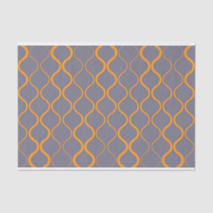 Yellow, retro, cool trendy curvy wavy illustration tissue paper