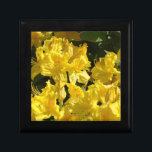 Yellow Rhododendrons Flowers Jewellery boxes<br><div class="desc">GIFT BOX Yellow RHODODENDRONS FLOWERS, Gifts for Her Trinket beautiful gift boxes. RHODIES FLORAL Store earrings, jewellery, or coins in this fun gift box. Made of wood and secured with a magnetized lid. Bookmark this site for great gift ideas all year! GETTING A GIFT? COMBINE several products. Calendars, Greeting Cards,...</div>