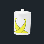 Yellow Ribbon Drawing<br><div class="desc">A simple drawing of a yellow ribbon. Symbol of awareness. A design for a cause.</div>