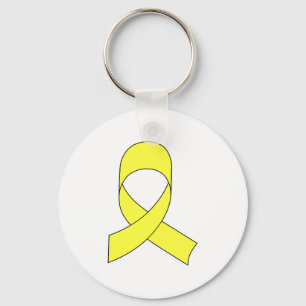 Yellow Ribbon Drawing Keychain