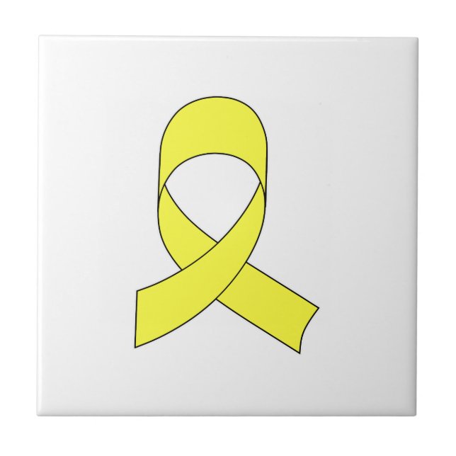 Yellow Ribbon Drawing Tile (Front)