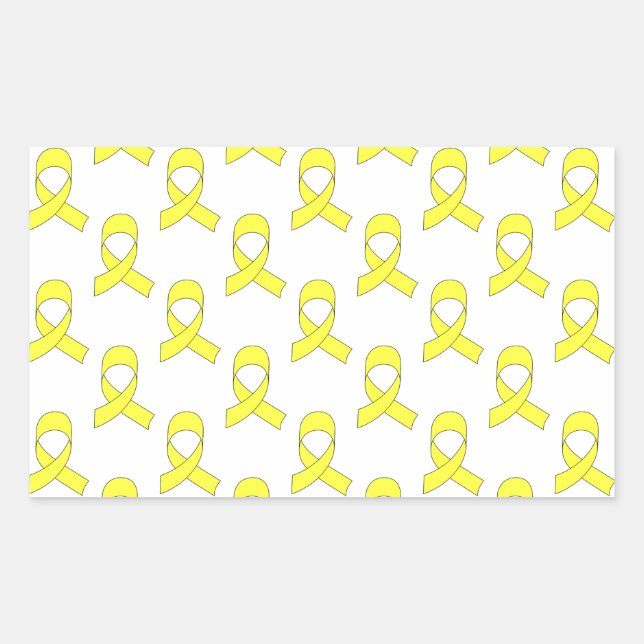 Yellow Ribbon Pattern Sticker (Front)