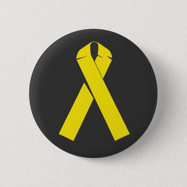 Yellow Ribbon Products and Apparel 2 Inch Round Button (Front)