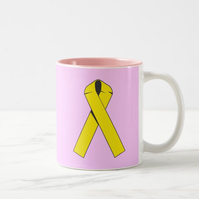 Yellow Ribbon Products and Apparel Two-Tone Coffee Mug (Right)