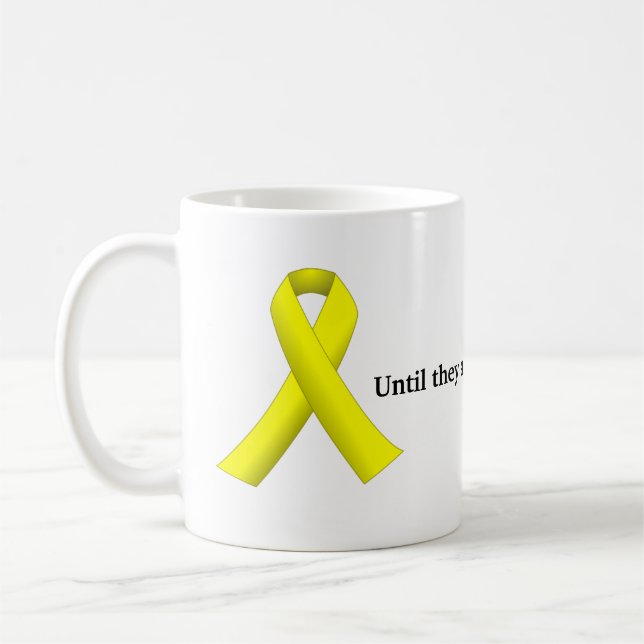Yellow Ribbon (Until they all come home)  Mug (Left)