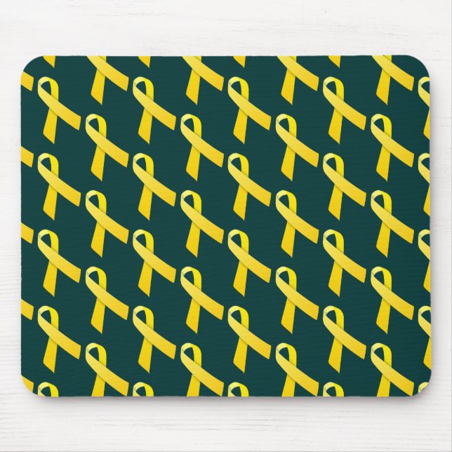 Yellow Ribbons Mouse Pad (Front)