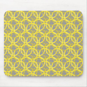 Yellow Rings Mousepad