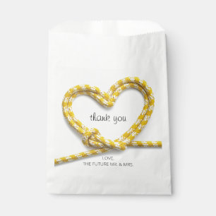 Yellow Rope Heart Rock Climbing Party Thank You Favour Bag