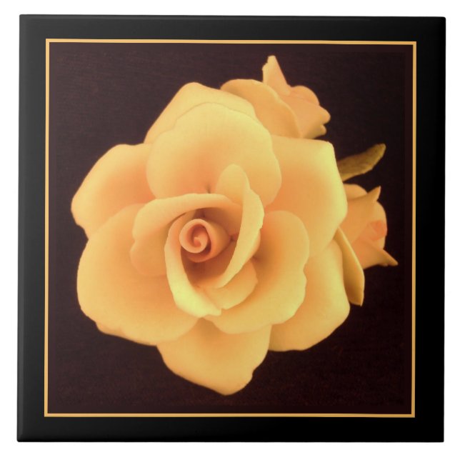 Yellow Rose, 2004 Photo. Tile (Front)