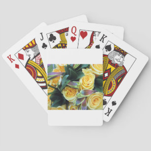 Yellow Rose Buds Playing Cards