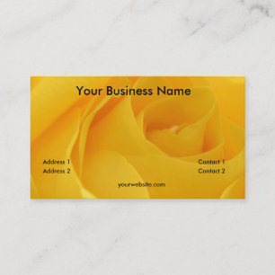 Yellow Rose Business Card
