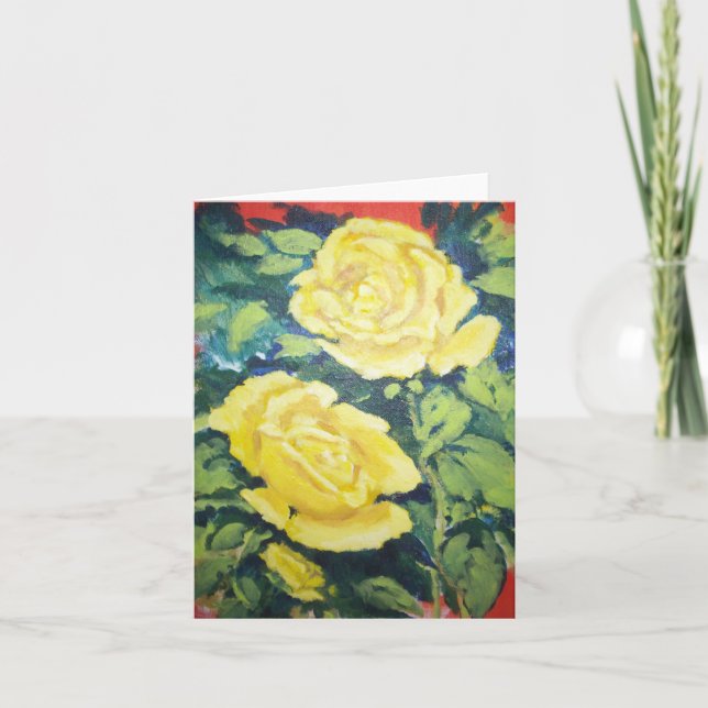 yellow  Rose Card (Front)