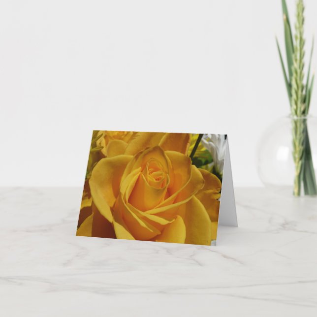 yellow rose card (Front)