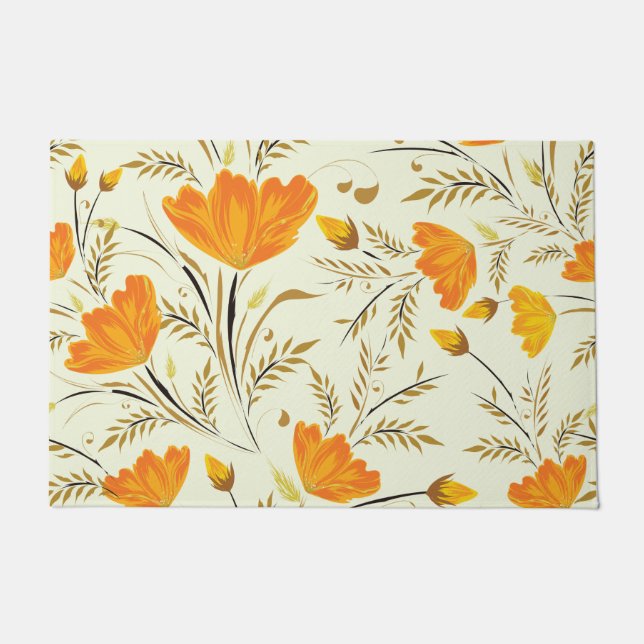 Yellow rose doormat (Front)