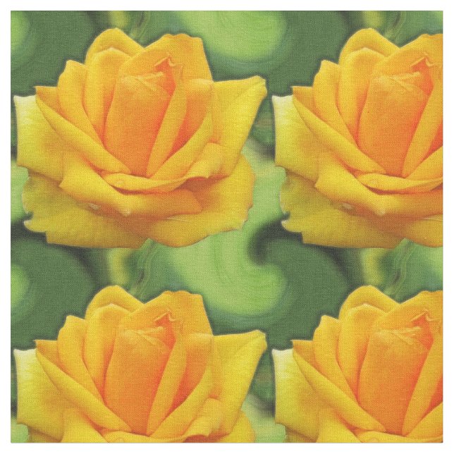 Yellow Rose Fabric (Close Up)
