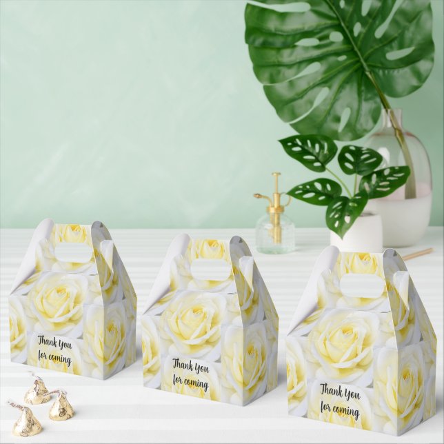 Yellow Rose Favour Box (Multiple)