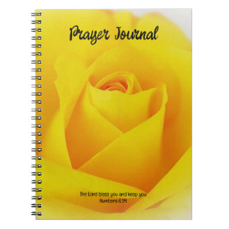 Yellow Rose Flower Bible Verse Prayer Journal