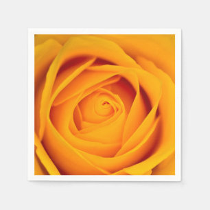 Yellow rose flower Cocktail paper napkin