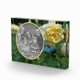 Yellow Rose Flower Create Your Own  Photo Block