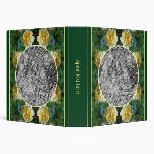 Yellow Rose Flower Frame Create Your Own Photo Binder