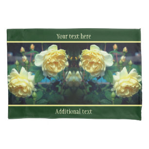 Yellow Rose Flower Pair Personalized Pillowcase
