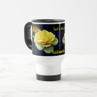 Yellow Rose Flower Personalized