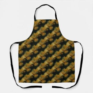 Yellow Rose Flowers Nature Art Pattern     Apron