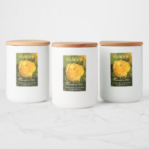 Yellow Rose   Food Label