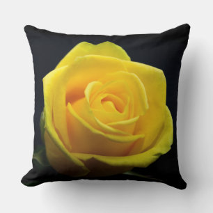 Yellow Rose Happy Valentine's day Throw Pillow