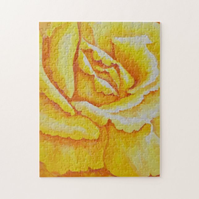Yellow Rose Jigsaw Puzzle (Vertical)