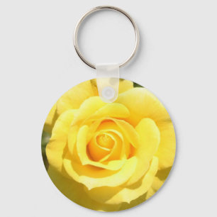 Yellow Rose Keychain