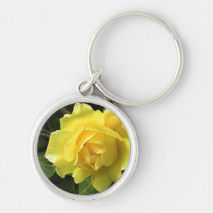 Yellow Rose Keychain