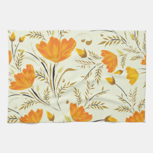 Yellow rose kitchen towel