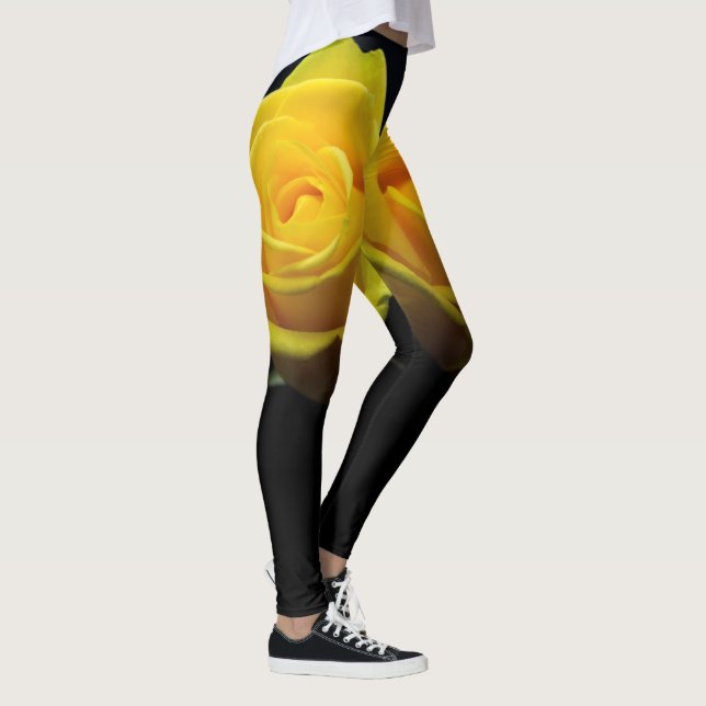 Yellow Rose Leggings (Right)