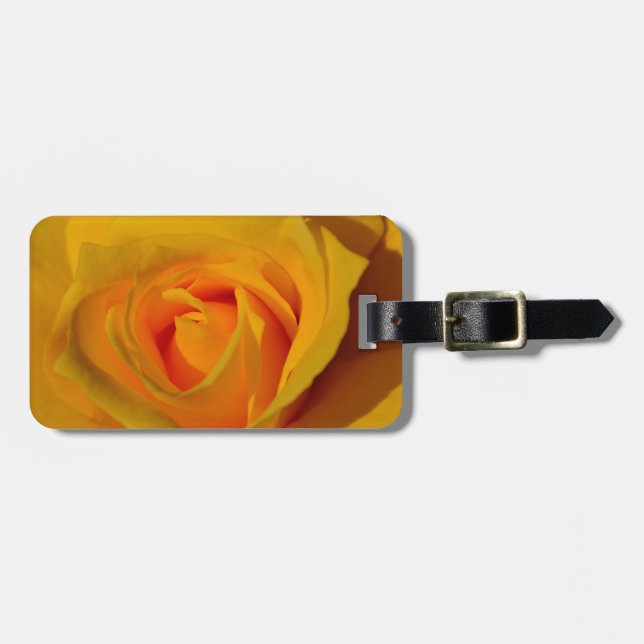 Yellow Rose Luggage Tag (Front Horizontal)