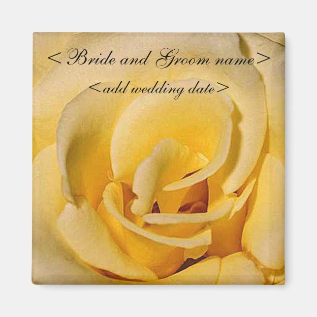 Yellow Rose Magnet (Front)