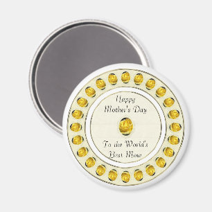 Yellow Rose Mother's Day Magnet