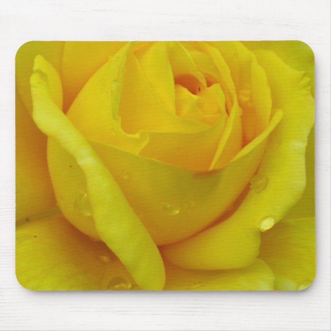 Yellow rose mouse pad (Front)