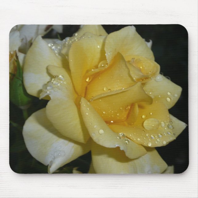 Yellow Rose Mouse Pad (Front)
