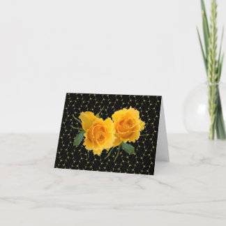 Yellow Rose Note Card