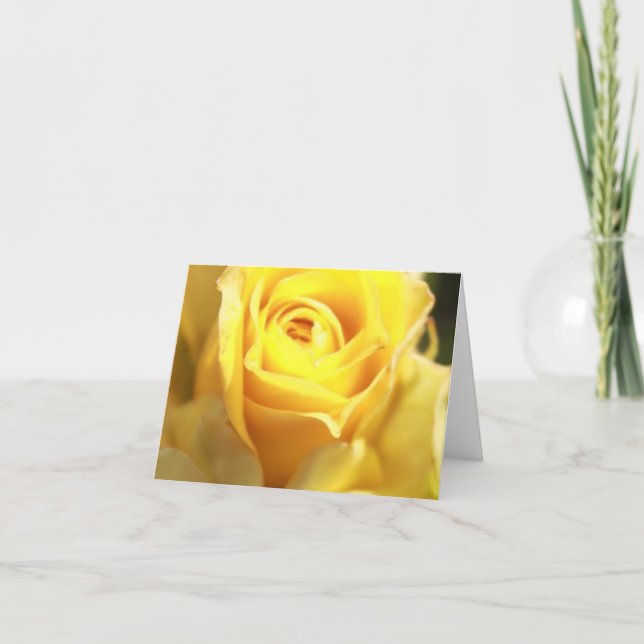 Yellow Rose Notecards (Front)