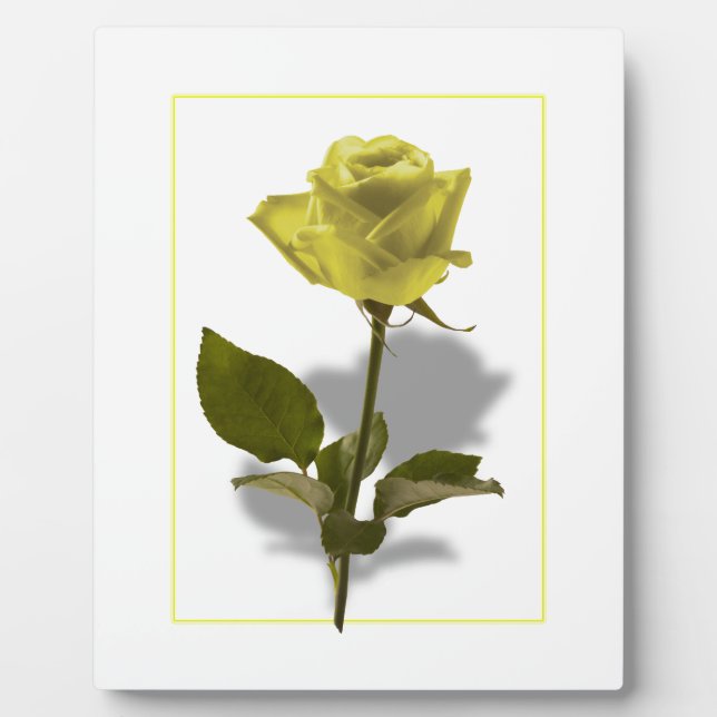 Yellow Rose of Friendship Plaque (Front)