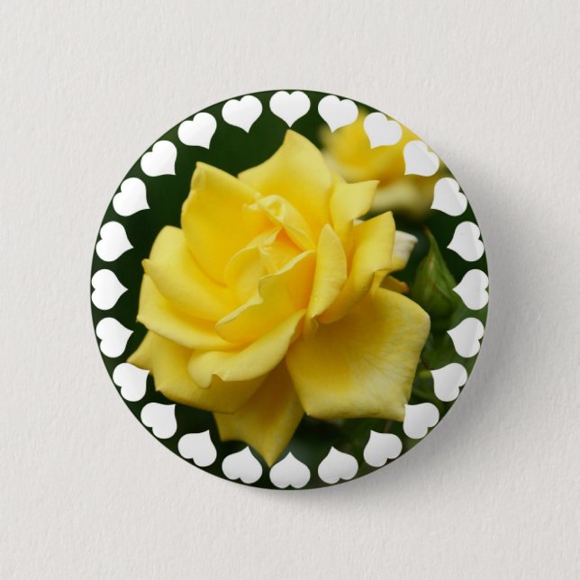 Yellow Rose of Texas 2 Inch Round Button (Front)