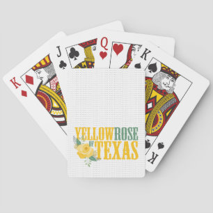Yellow Rose of Texas Playing Cards