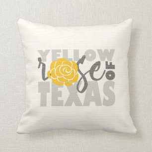 Yellow Rose of Texas Throw Pillow